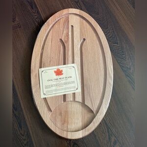 Vintage Oak Meat Plank, Cutting Board, Serving Tray SEALED NWT